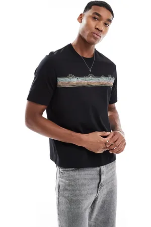 Paul Smith T-shirt med log og stregprint