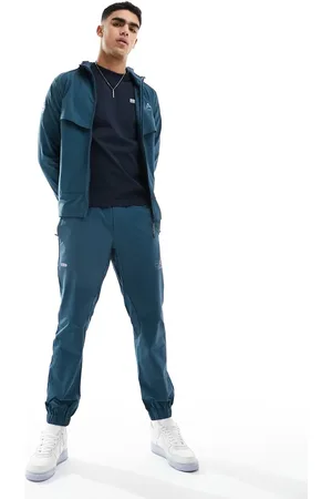 EA7 Armani - - joggingbukser med logo og tætsiddende buksekanter i nylon - Del af sæt