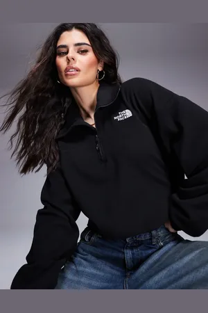 The North Face Glacier - oversized fleece med 1/2 lynlås