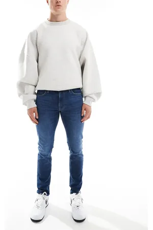 Lee Luke - Tapered og mørkeblå slim-jeans-Marineblå