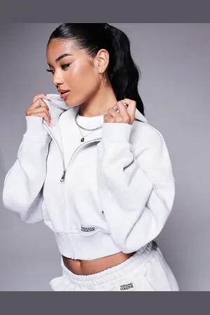 ASOS Weekend Collective - cropped jakke med lille, vævet mærke - Del af sæt