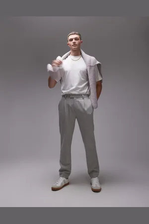 Topman , premium og tapered habitbukser i uldblanding