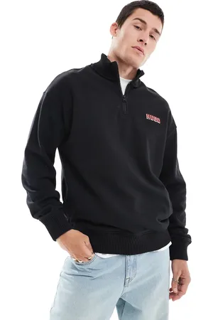 HUGO BOSS Diqiele - sweatshirt med lynlås i halsen