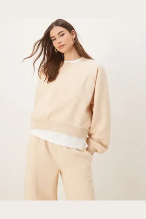 ASOS Gråbrun sweatshirt med ballonærmer - Del af sæt-Blond