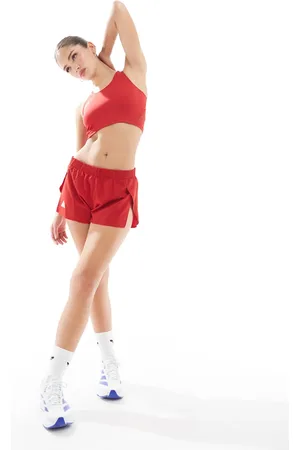 adidas Adidas Running - Adizero - Røde shorts med slidser