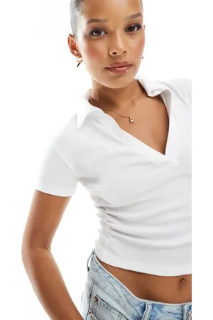 Pull&Bear T-shirt med polokrave