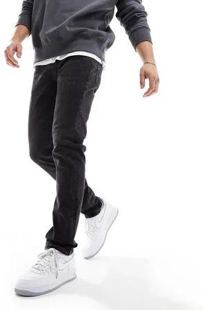 JACK & JONES Essentials - Glenn - Vaskede sorte jeans i slim fit