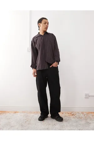 Reclaimed Sorte og baggy jeans i fløjl