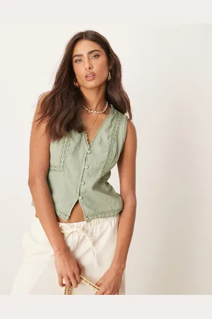 ASOS Vest med blondekant