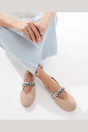 Aldo Figgis - Beige Mary Jane-sko i ruskind-Brun