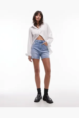 Tommy Hilfiger Mom-denimshorts i lys vask-Blå