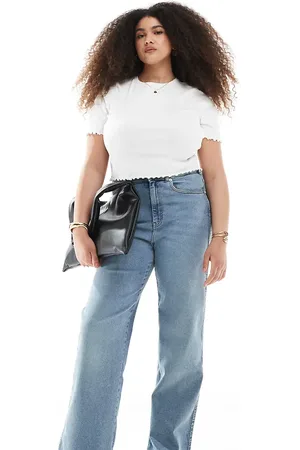 Dr Denim Moxy - Lys, slidt og vintageblå jeans med lige ben