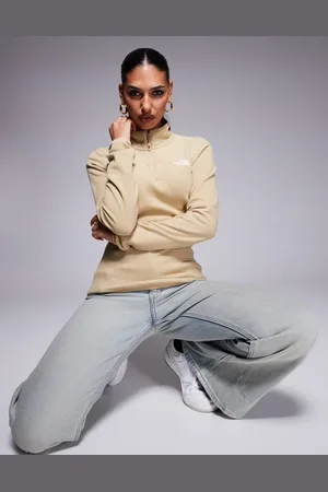 The North Face Glacier - fleece med kvart lynlås og logo-Neutral