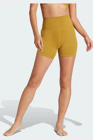 adidas Adidas - Training All Me - Bronzefarvede 5-tommer-leggingsshorts-Brun