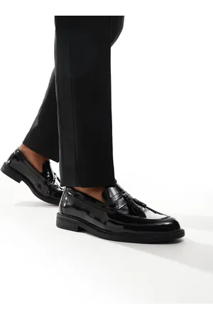Schuh Randall - Sorte loafers med kvast