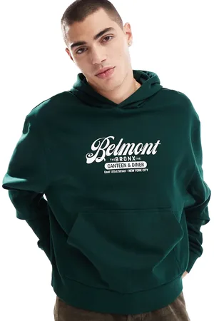 ASOS Grøn oversized hættetrøje med 