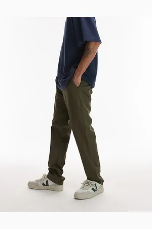 Topman Kaki-farvet slim-chinos-Grøn