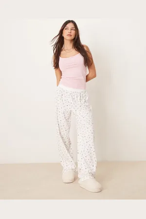 ASOS Mix og match - Pyjamasbukser med småt frugt-/blomstermønster-Multifarvet