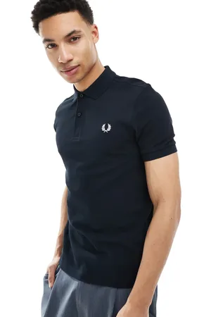 Fred Perry Ensfarvet poloskjorte