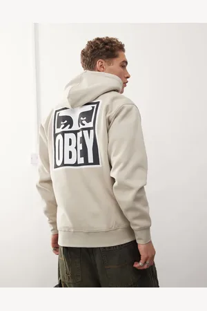 Obey Icon Eyes - hættetrøje med grafisk print-Neutral