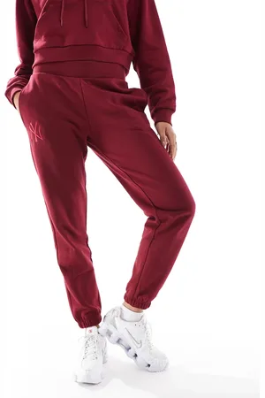 New Era NY Yankees - Bordeaux joggingbukser med logo - Del af sæt-Rød