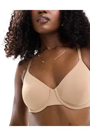 Lindex T-shirt-bh uden vattering med bøjle i mikrofiber-Neutral