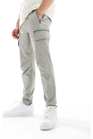 River Island Grå cargobukser i skinny fit