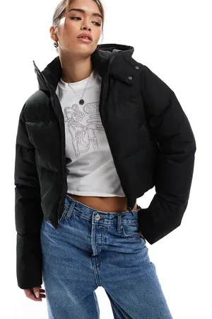 Threadbare Cropped dynejakke