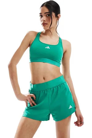 adidas Adidas Training - Hyperglam Power - Grøn sports-BH med mellem støtte