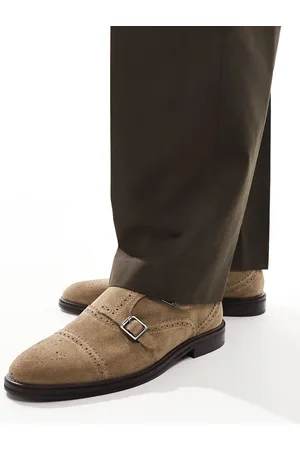 ASOS Munkesko i beige ruskind-Neutral