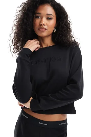 Calvin Klein Modern Terry - sweatshirt i afslappet pasform med rund hals og logo