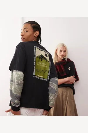 Timberland Og oversized T-shirt med bjerggrafik - Kun hos ASOS