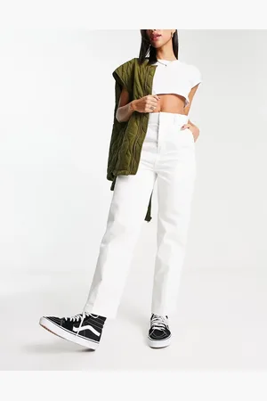 Dickies Phoenix - Hvide crop-bukser