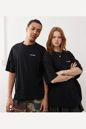 COLLUSION Unisex - og oversized T-shirt med koordinatprint