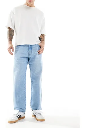 Wrangler Frontier - Jeans i lys vask i afslappet pasform-Blå