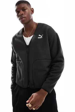 PUMA Classics - Sorte cardigan i fleece