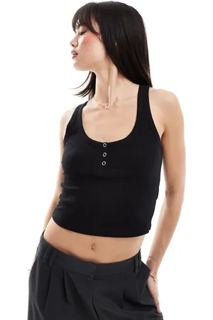 New Look Top med trykknapper