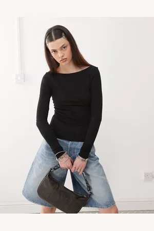 Weekday Langærmet top i hørblanding - Kun hos ASOS