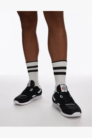 Reebok Classics - Sorte og hvide sneakers i nylon