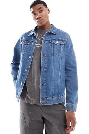 JJ Mellemblå og forvasket denimjakke