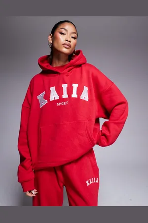 Kaiia Sport - hættetrøje med broderet logo - Del af sæt