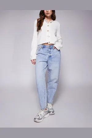 Armani Exchange Tapered lyseblå jeans med gulerodsben
