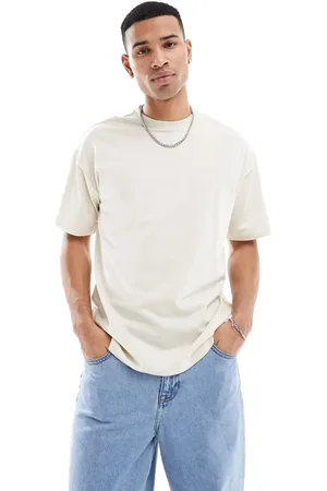 New Look Oversized T-shirt i offwhite-Hvid
