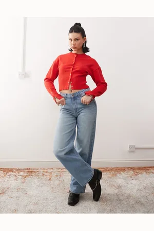 Wrangler Lyseblå løstsiddende jeans i lige pasform