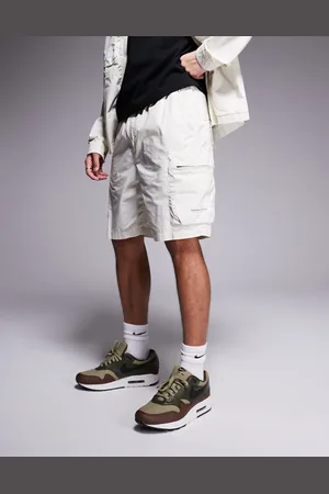 Marshall Artist Seafield - Cremehvide utility-cargoshorts - Del af sæt-Neutral