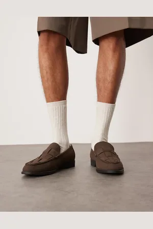 ASOS Brune loafers med flettet detalje
