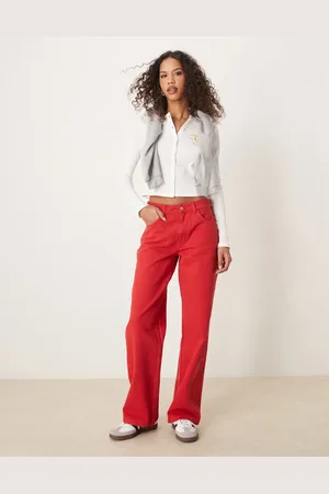 ASOS Røde posede boyfriend-jeans