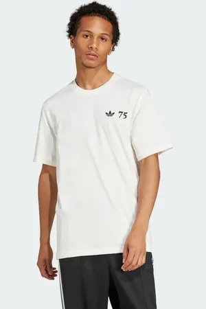 adidas 75th Anniversary - Offwhite T-shirt med Samba-grafik-Hvid