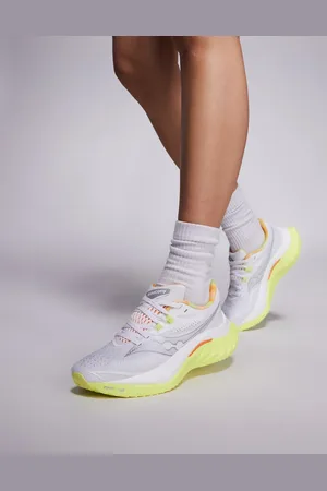 Saucony Endorphin Speed 4 Fast & Light - Hvide og solgule sneakers