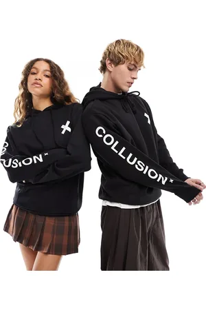 COLLUSION Unisex hættetrøje med logo fra